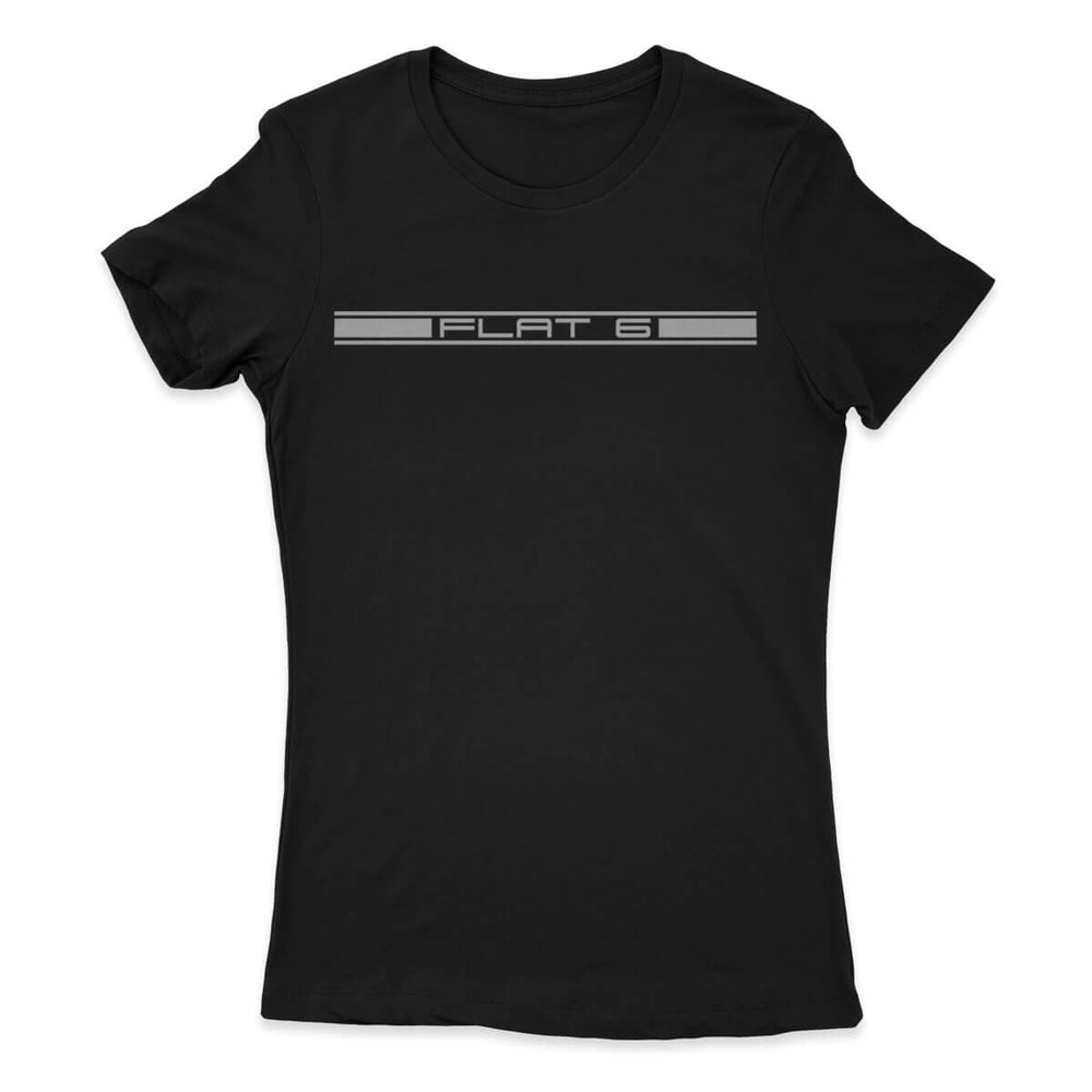 Six Script Black Women's Tee