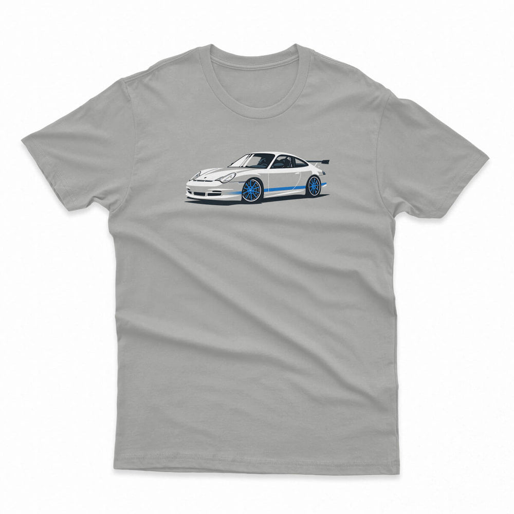 Speedy Side Up Blue Men's Fitted Tee