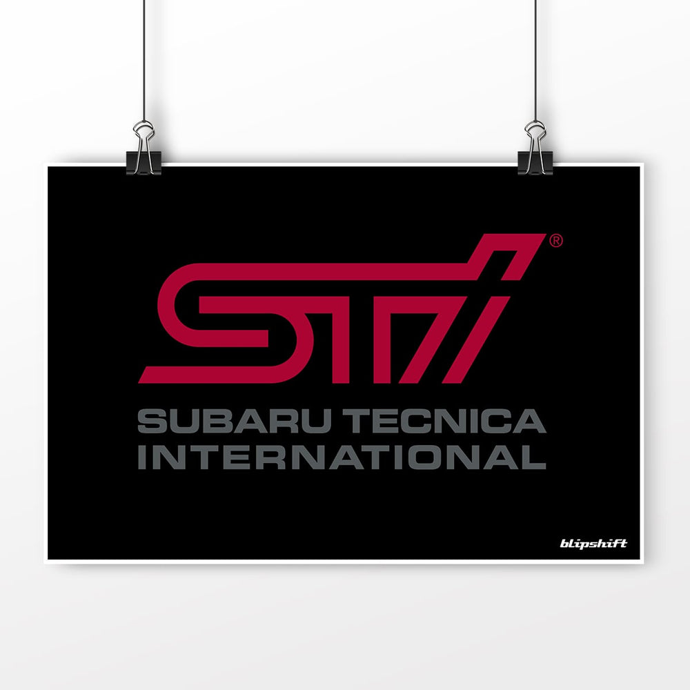 STI Logo Tee Poster