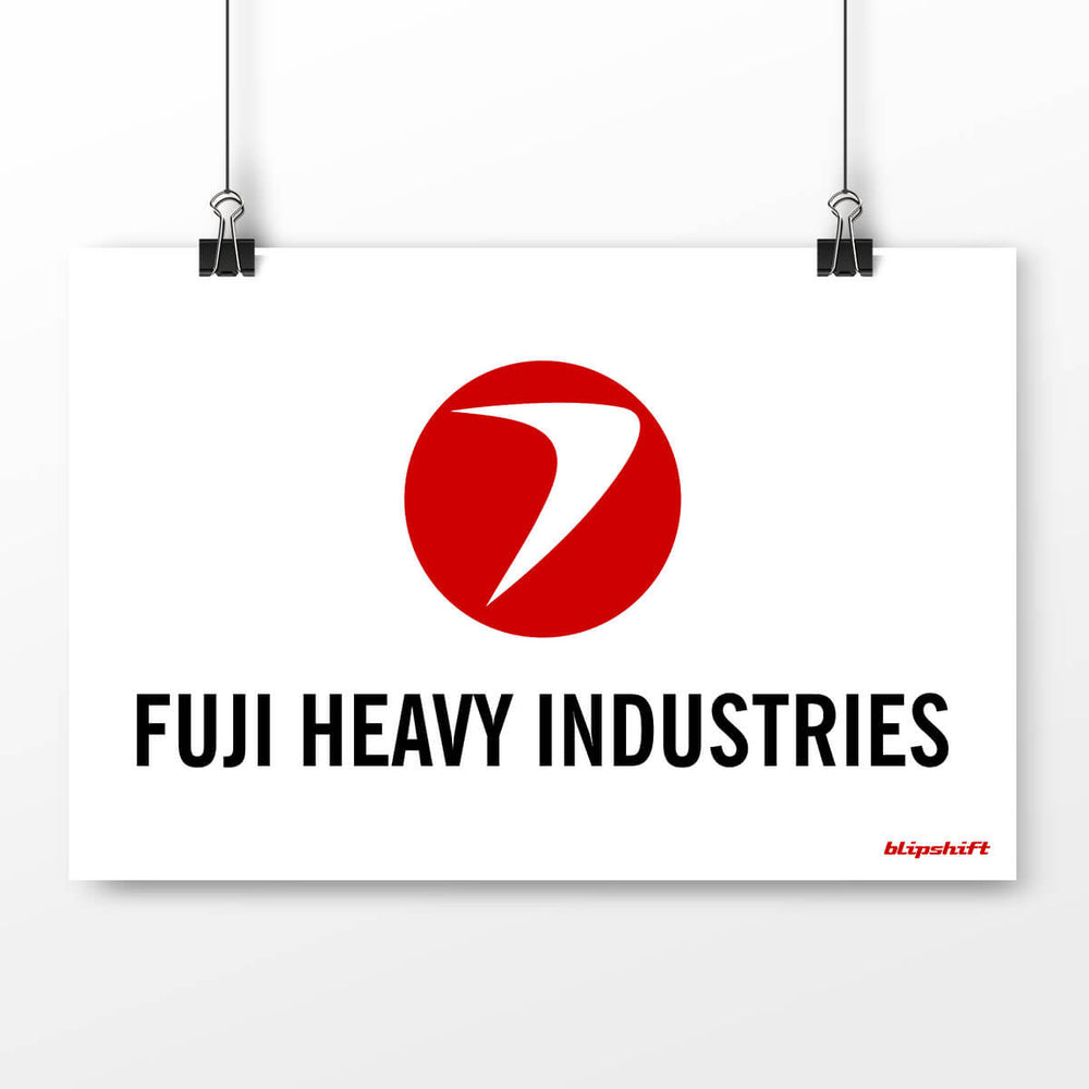 Subaru Red Comet Logo Poster