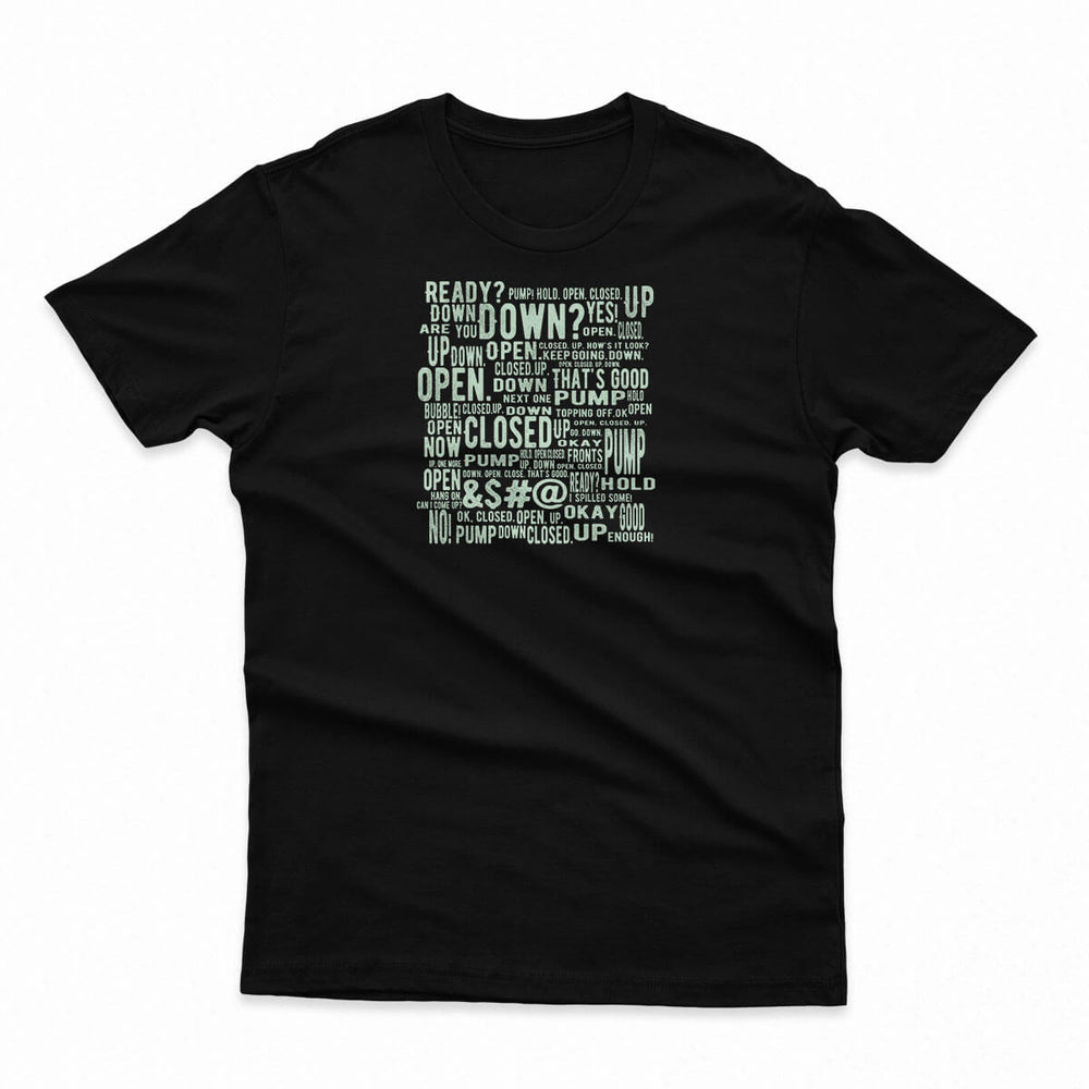 The Brake Bleed Shuffle III Men's Fitted Tee