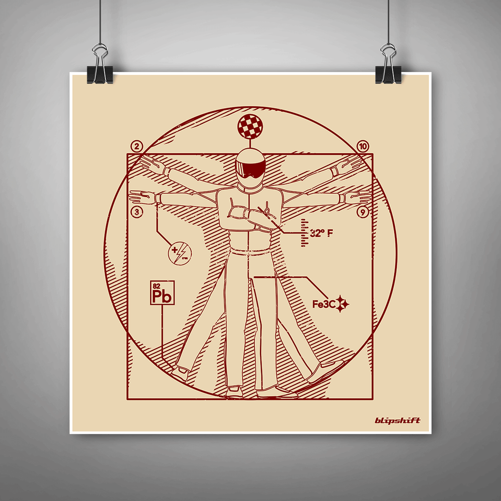 Vitruvian Racer VI Poster