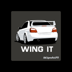 Wing It Sticker  Design by blipshift