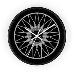 Cross-spokes Wheel Wall Clock