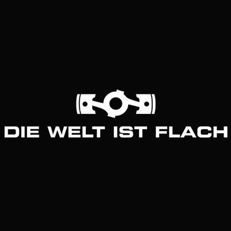 Die Welt ist Flach Decal Product Image 1