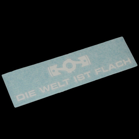 Die Welt ist Flach Decal