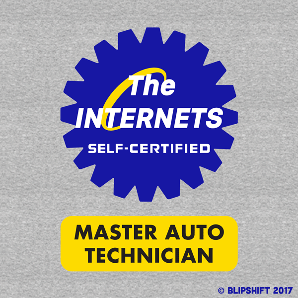 Master Tech Sticker Master Tech - An Internet DIY car fixing enthusiast shirt | blipshift