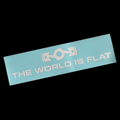 World is Flat 2.0 Decal  Design by blipshift