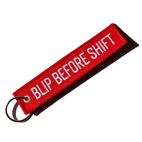 Blip Before Shift Keychain Product Image 1