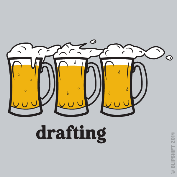 Blipshift, t-shirt, Drafting. Draft Beers and Drafting while racing ...