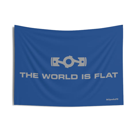 The World is Flat Garage Banner
