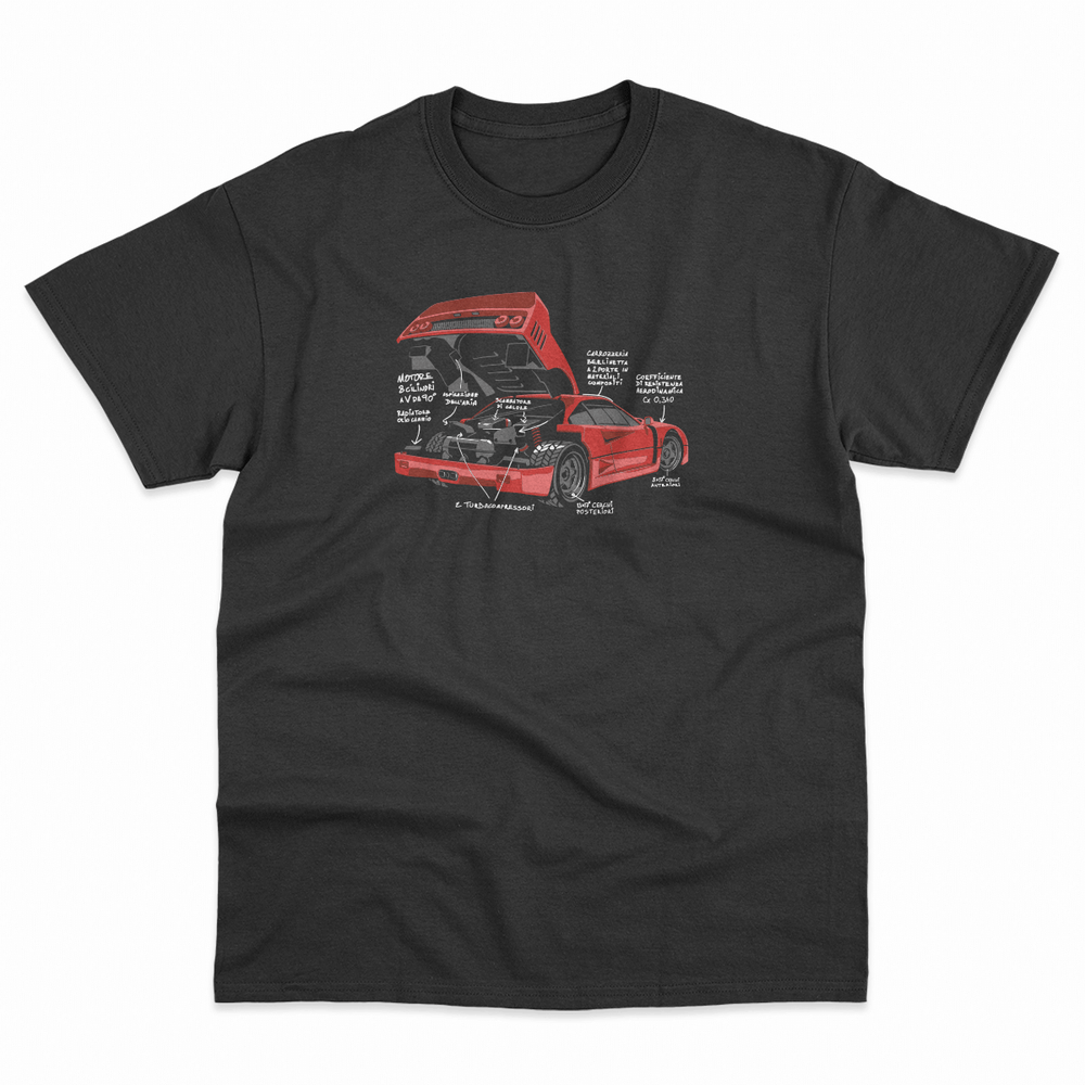 Infographica - An 80s Italian supercar enthusiast shirt | blipshift