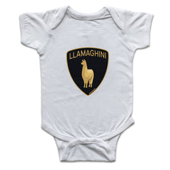 Llamaghini Onesie  Design by David Warmuth