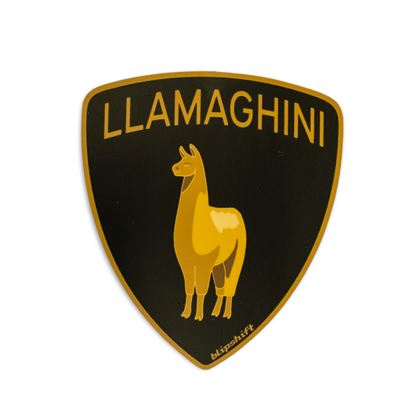 Llamaghini Sticker