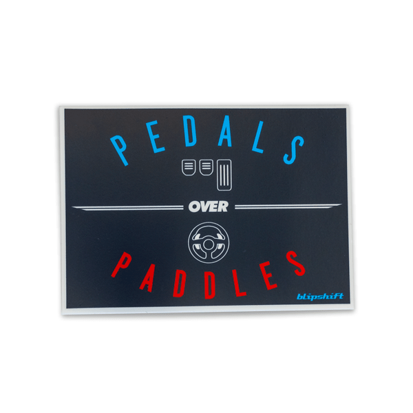 Pedals over Paddles Sticker Product Image 1