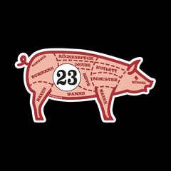 CafePress Pigpen Square Sticker - 3x3 Or 5x5 Inch, Durable Vinyl, Sun-Resistant, For Bumpers, Windows & More