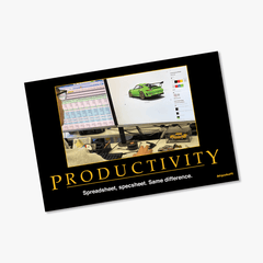 Productivity Motorvational Card  Design by team blipshift