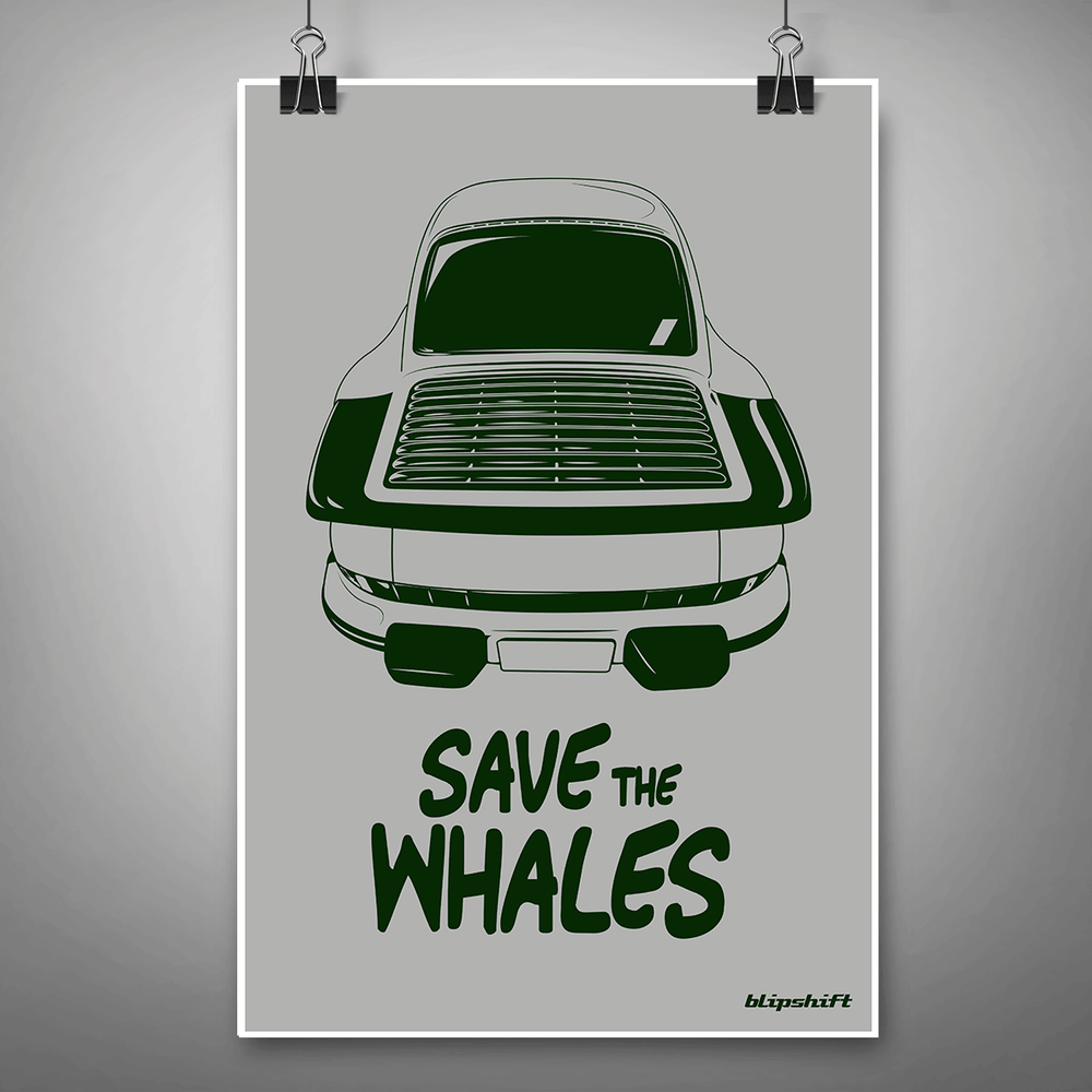 Save The Whales VIII A whale tail turbo p car enthusiast shirt blipshift