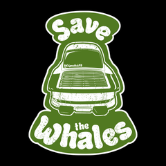 Save the Whales Sticker  Design by blipshift