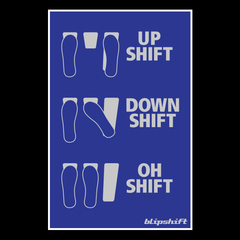 What The Shift Sticker  Design by blipshift
