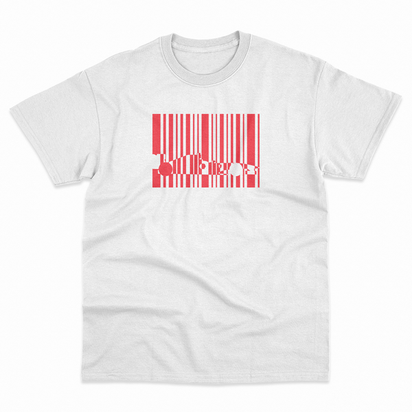 White Between The Lines - A barcode Italian F1 car enthusiast shirt ...