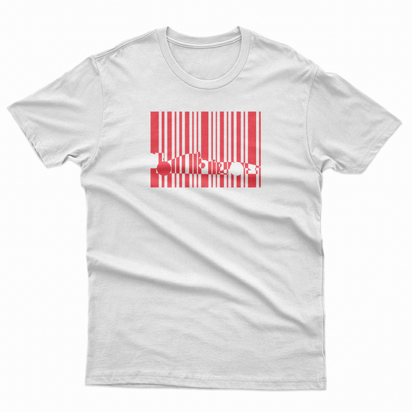 White Between The Lines - A barcode Italian F1 car enthusiast shirt ...