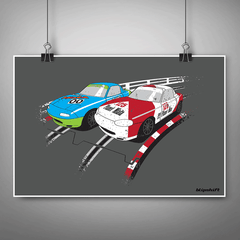 Zig Zag Zap Poster  Design by blipshift